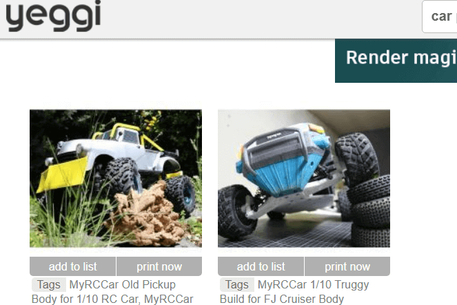 Yeggi – Search Engine for 3D Printer Models image 2