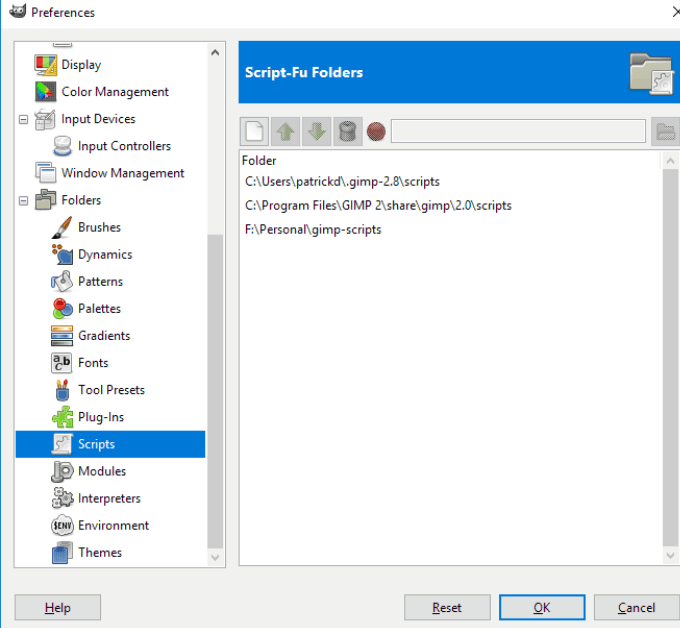 Скопировать плагин. Gimp скрипт фу. Script folder. Script folder for presenter.