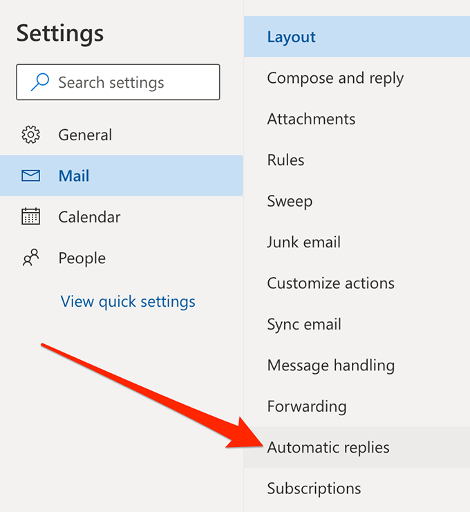 Setting An Out Of Office Reply On The Outlook Web Version image 2