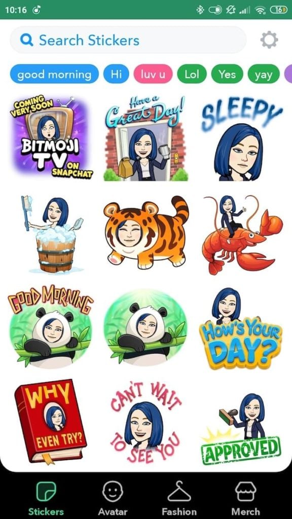 bitmoji_stickers_screenshot - Online Tech Tips Use Bitmoji On Other Social Media Platforms image