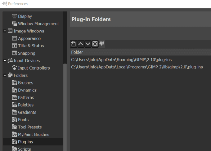 Installing GIMP Plugins Manually image