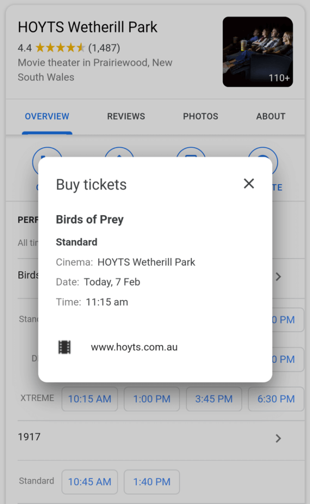Purchase Movie Tickets image