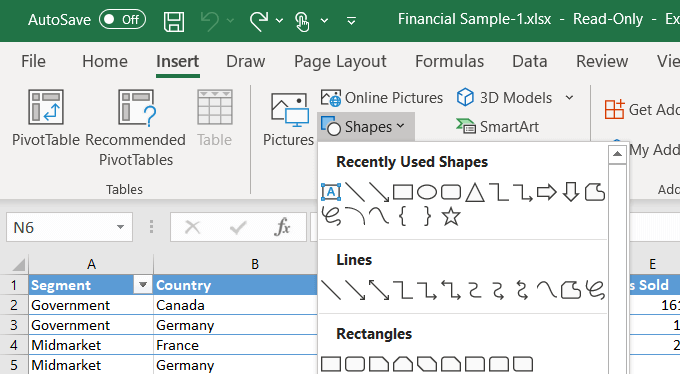 Insert An Object In Excel image