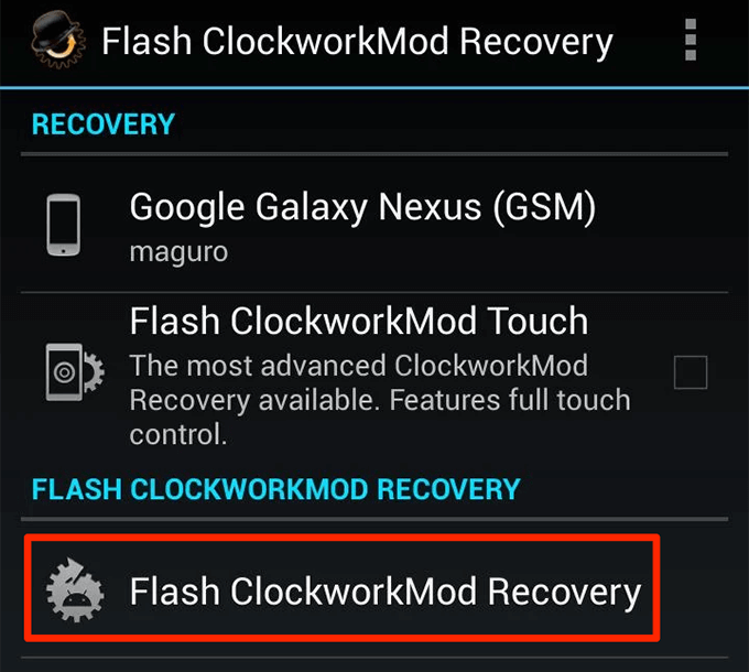 How To Flash ClockworkMod Recovery On Android? image 2