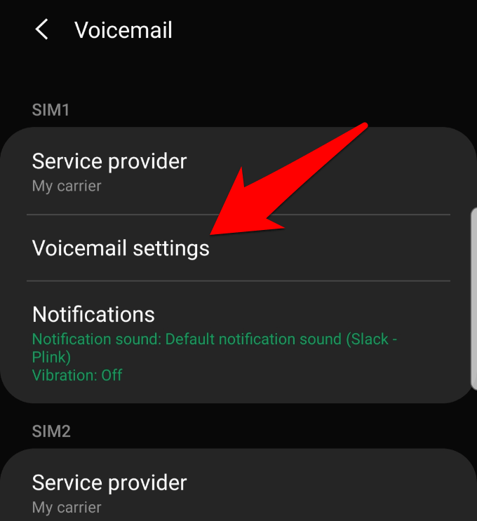 smarty set up voicemail