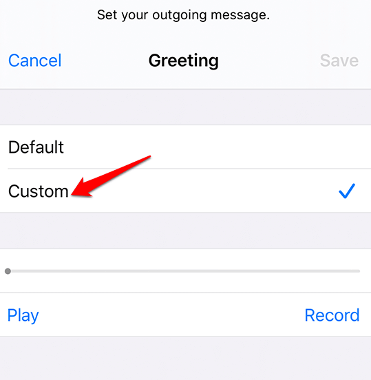 Record a Custom Greeting For Voicemail image 2