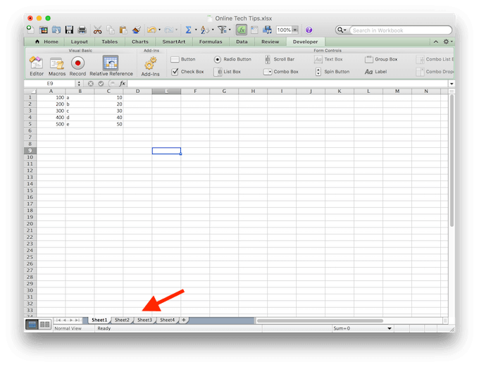 How to Switch Between Worksheets in Excel - 76