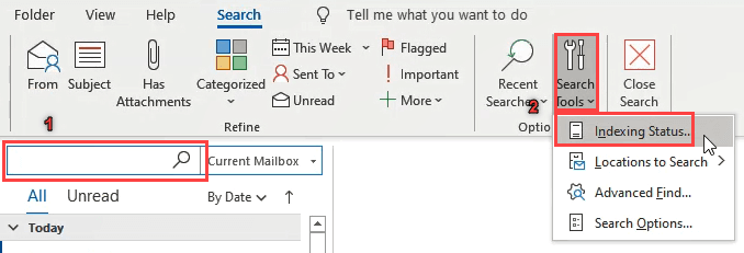 Search Outlook Email by Sender, Date, Keyword, Size and More image 2