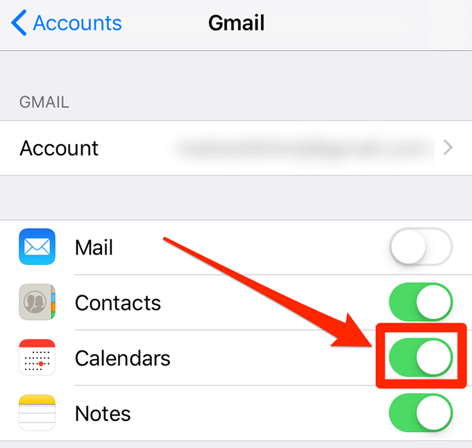 Ensure Calendar Sync Is Enabled In Settings image 3