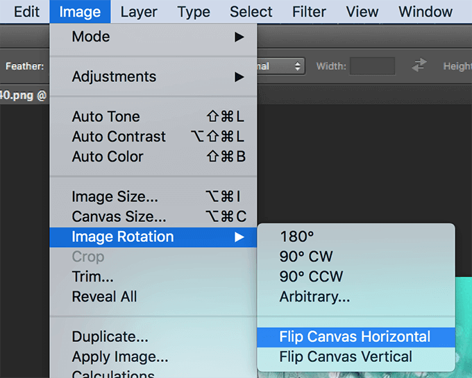 Flip An Image In Photoshop image