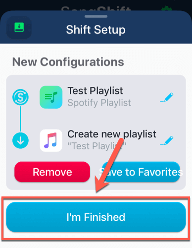 Using SongShift to Convert a Spotify Playlist to Apple Music on iOS image 10