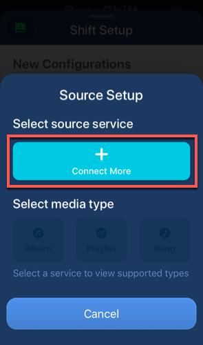 iOS-SongShift-Connect-More - Online Tech Tips Using SongShift to Convert a Spotify Playlist to Apple Music on iOS image 4