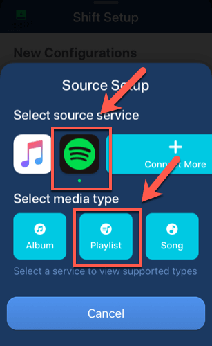 Using SongShift to Convert a Spotify Playlist to Apple Music on iOS image 7
