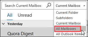 Search Outlook Email by Sender, Date, Keyword, Size and More image 16