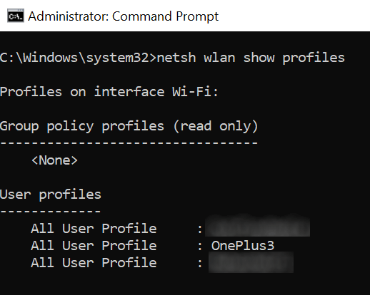 View Saved WiFi Passwords On Windows 10 image 2