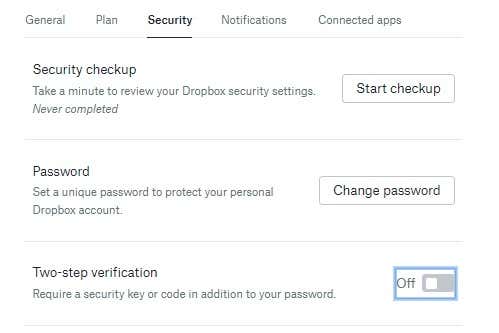 How To Use Two-Factor Authentication On Dropbox image 2