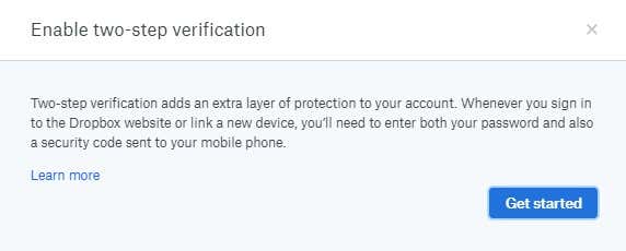 How To Use Two-Factor Authentication On Dropbox image 3