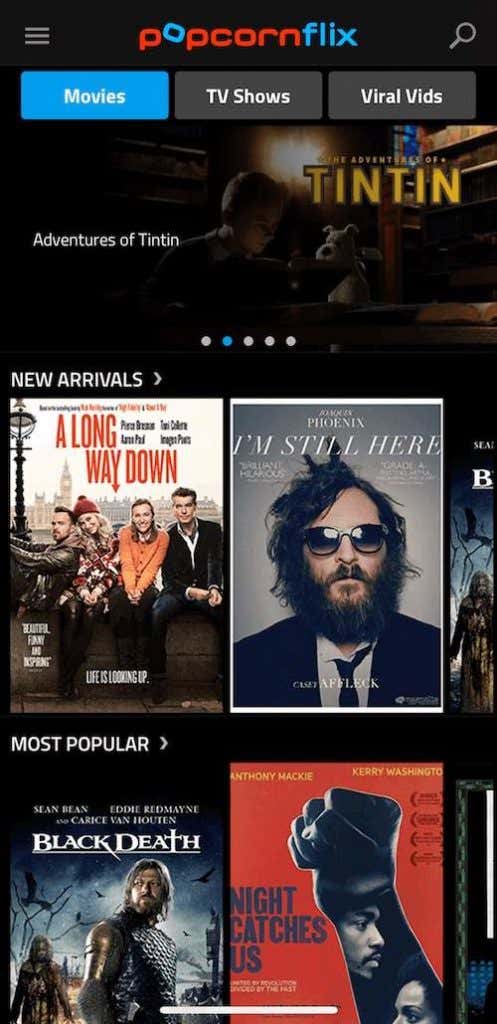 10 Best Free Movie Apps to Watch Movies Online image 3