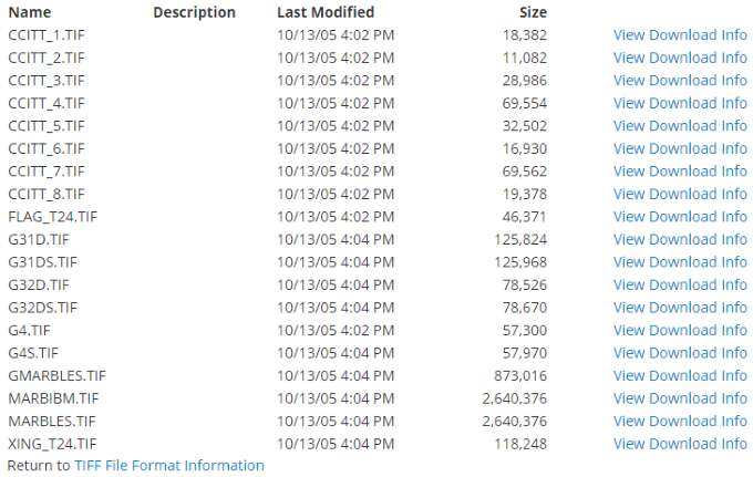 Where to Find Sample TIFF Files image