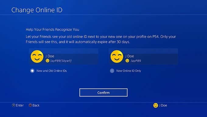 PlayStation Change Online ID V2