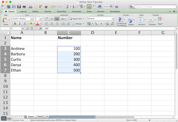 How to Link a Range of Cells image