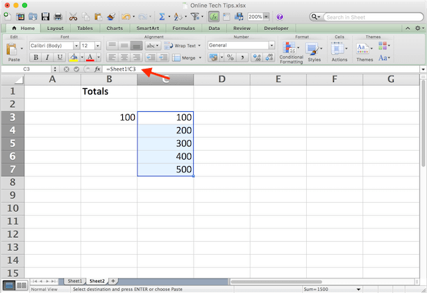 How to Link a Range of Cells image 4