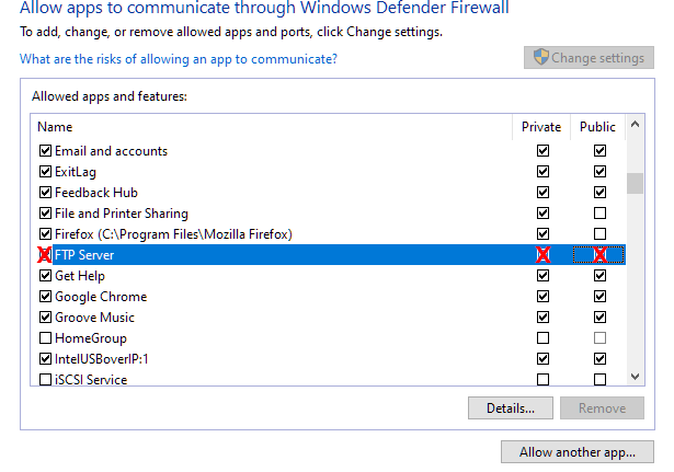 FTP-11-1 - Online Tech Tips How To Set Up Private Cloud Storage Using a Windows 10 FTP Site image 14