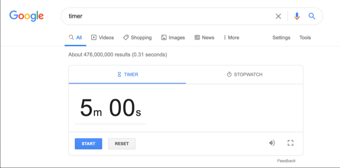 Google Timer image