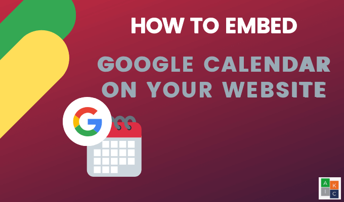 How To Embed Google Calendar On Your Website image