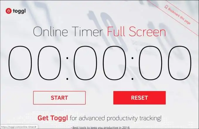 Toggl Online Timer image