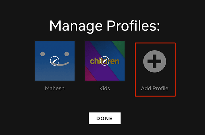 Use a Different Profile To Watch Content image 2