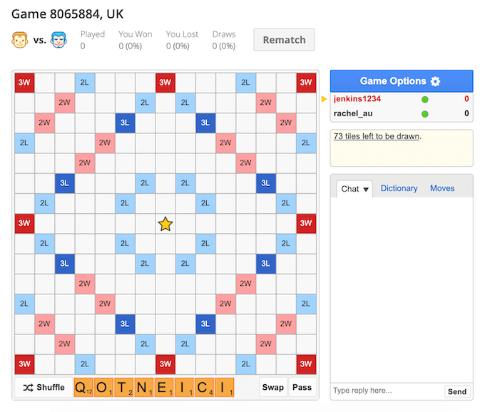 Scrabble, Free Online Multiplayer Word Game