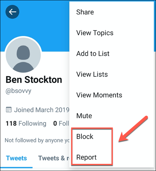 How To Block Someone On Twitter Using The Twitter App image 3