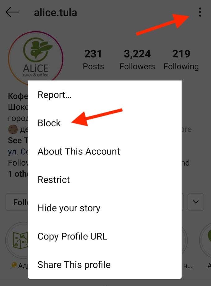 How To Block Someone On Instagram image