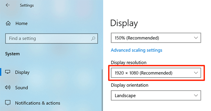 Change Your Screen Resolution To Increase/Decrease The Desktop Icon Size image 4