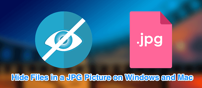 How To Hide Files In a JPG Picture image