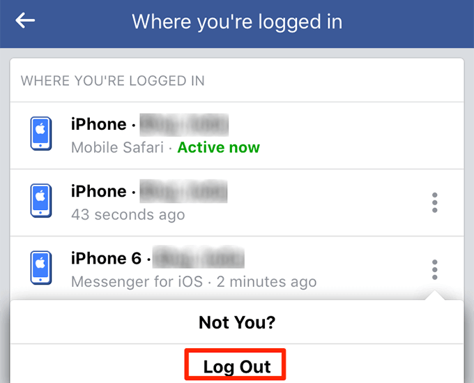 Log Out Of Facebook Messenger On iPhone image 6