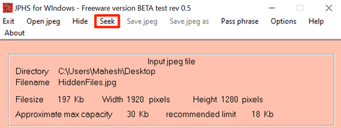 Use An App To Hide Files In a JPG Picture (Windows) image 7