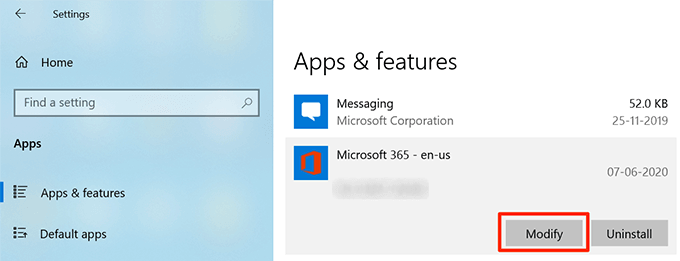 Repair The Microsoft Office Suite image 8