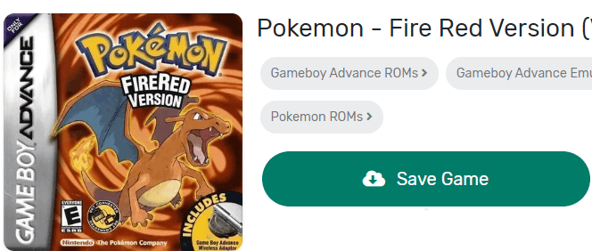 Pokemon Fire Red Version - Play Game Online