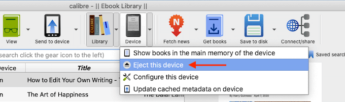 How To Send a PDF File To Kindle Using Calibre image 3