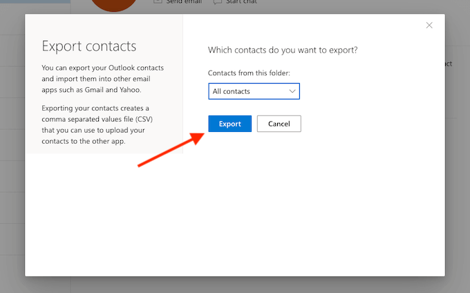 How To Export Contacts From Outlook image 3