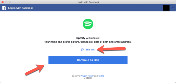 Using Your Facebook Name As A Spotify Display Name image 4