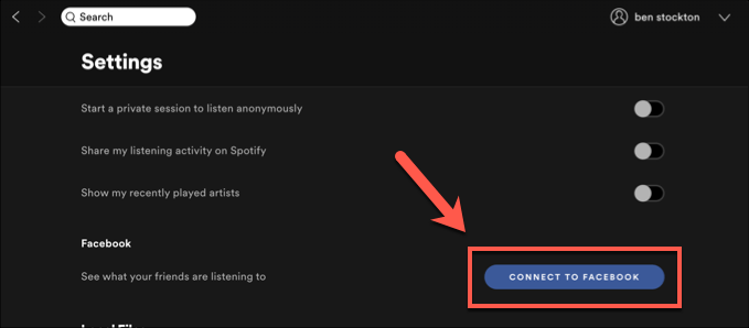 Using Your Facebook Name As A Spotify Display Name image 2