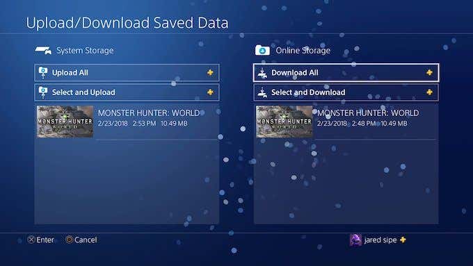 How To Upload Save Data To The Cloud From The Main Menu image