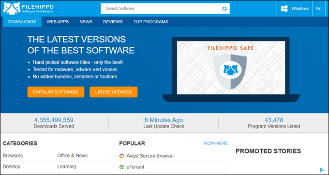 safe software download sites