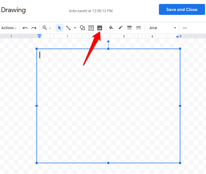 insert text box 9n image in google docs