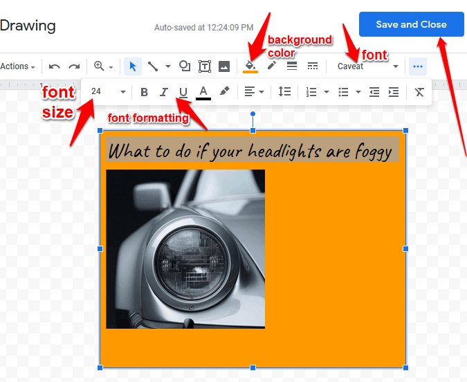 how to insert a box around text in google docs