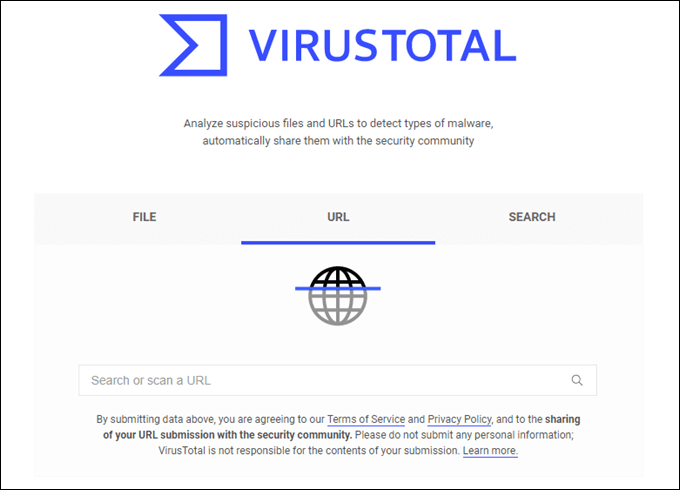 virus total url scan