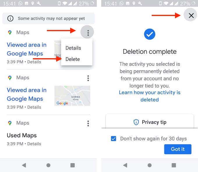 How To Delete Google Maps History image 3